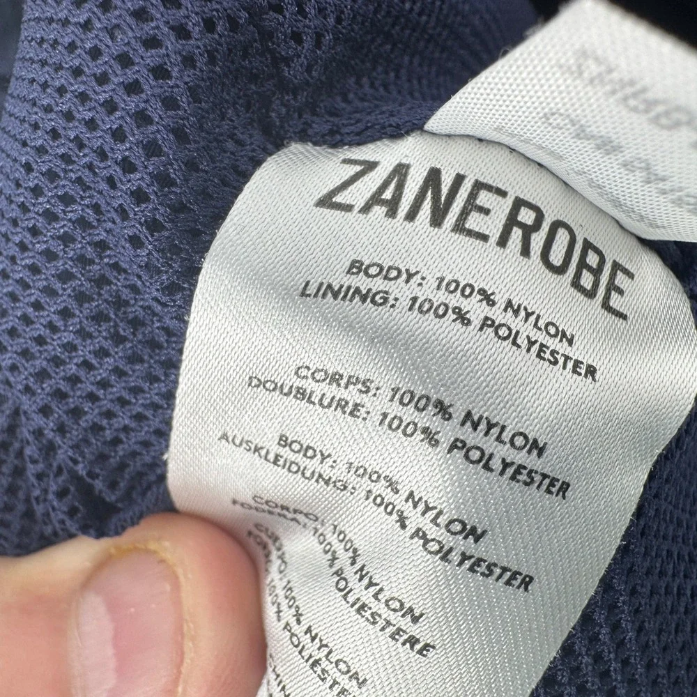 Zanerobe Shorts‎ Mens 32 Navy Blue Nylon Mesh Lined Board Trunks ZNRB-03-CRF